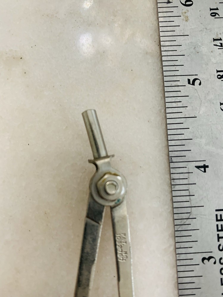 Drafting Compass And Geometry Rounder Vintage Used