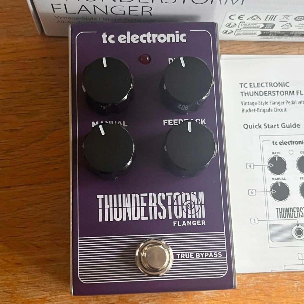 TC Electronic Thunderstom Flanger Effects Pedal