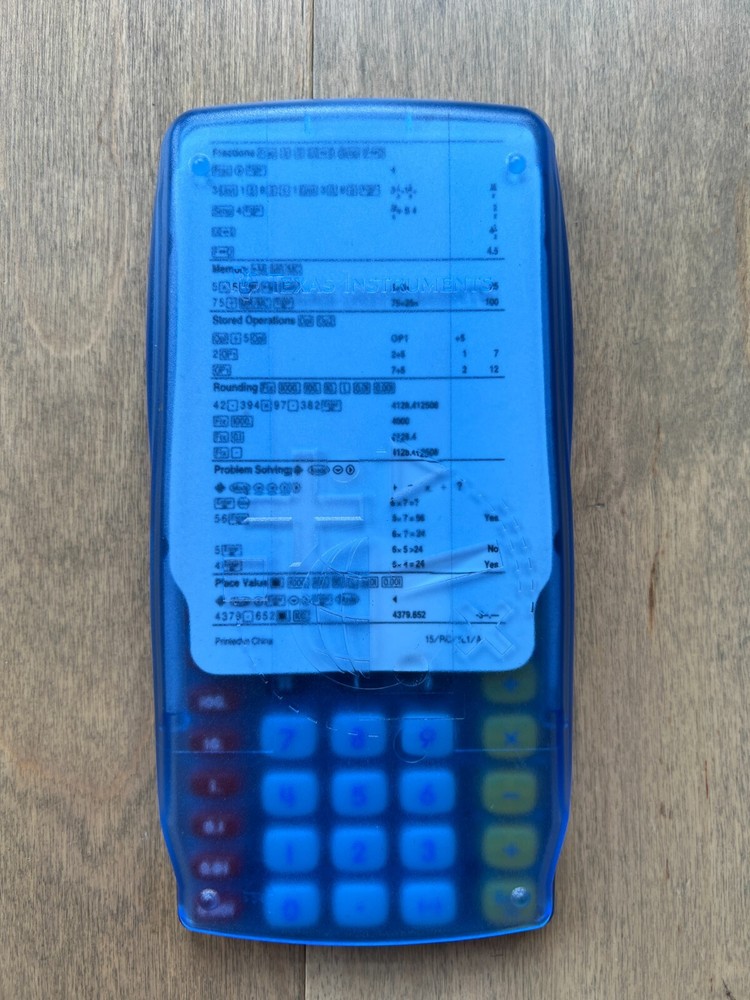 Texas Instruments TI-15 Explorer Elementary Scientific Calculator Solar Powered