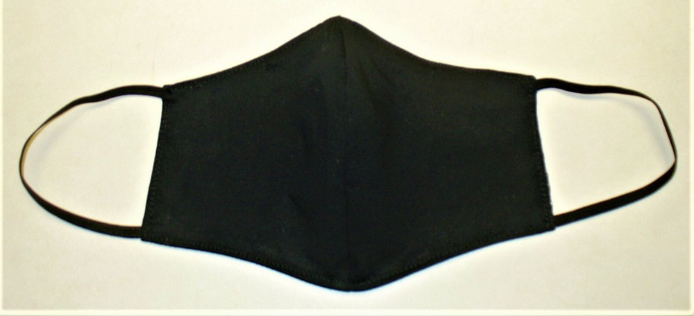 Face Mask Wire Adult Black Geometric