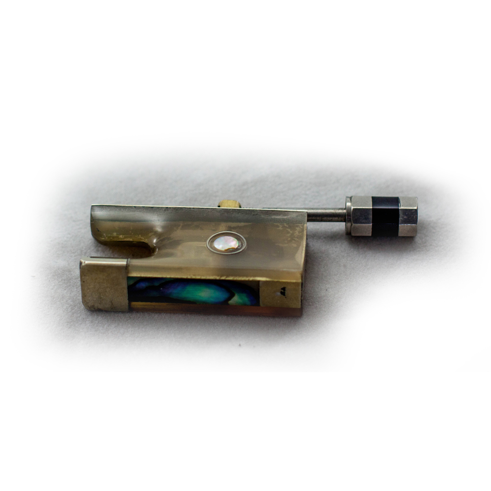 Fully Lined Horn Frog for 4/4 Violin Bow+FREE Tip, etc.