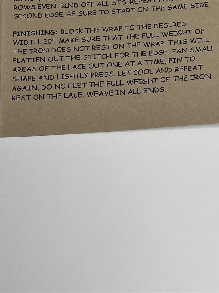 Mac & Me Alpaca & Silk Wrap Knitting Pattern