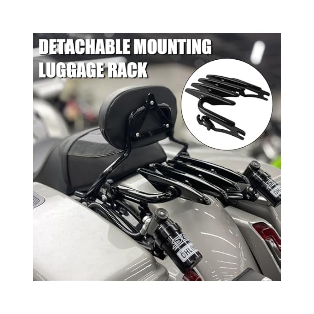 For Quick Release Luggage Rack for Motorcycles, Stealth Look, Hidden