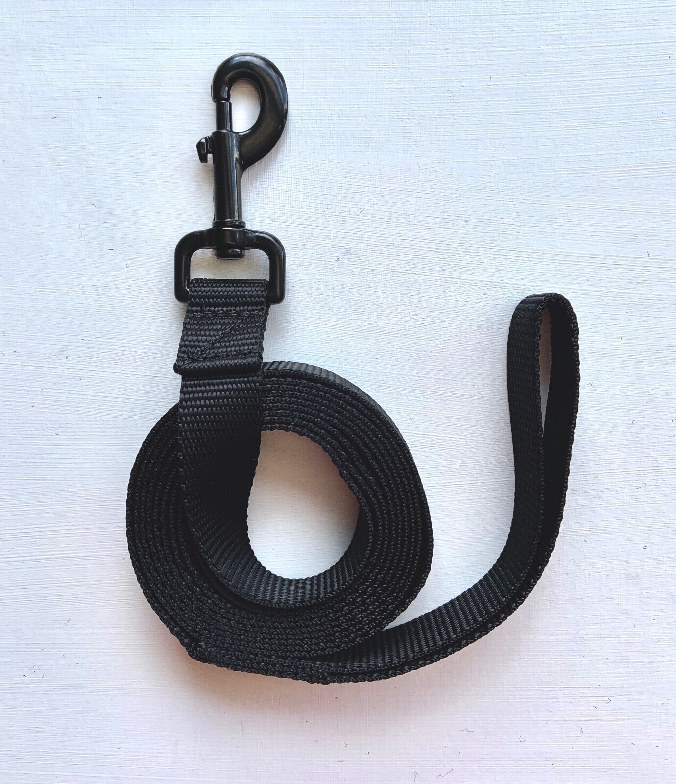 Dog Leash Lead Long Obedience Recall Training BLACK Multiple Lengths USA MADE