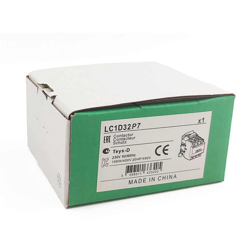 4PCS Contactor 230V coil AC 32A replace Schneider TeSys Deca Contactor LC1D32P7