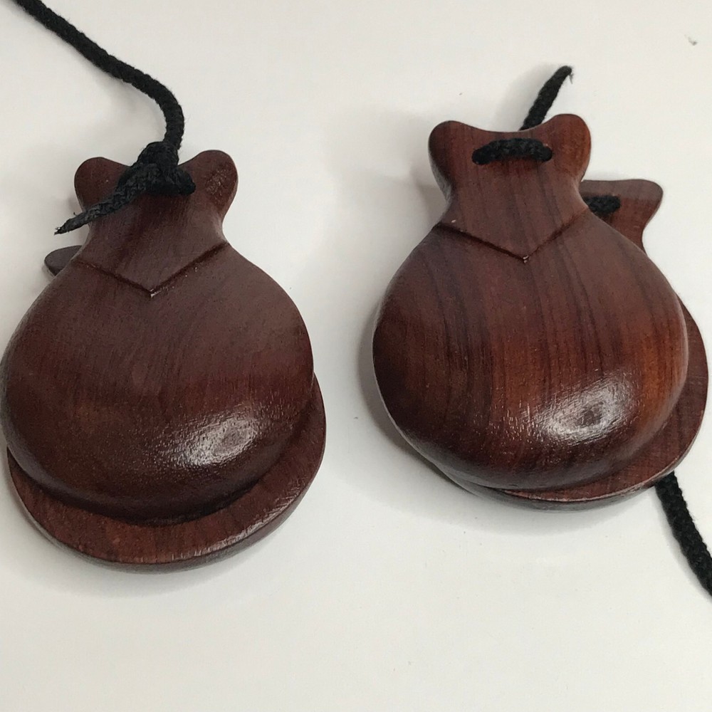 Castanets Vintage Wooden Pair
