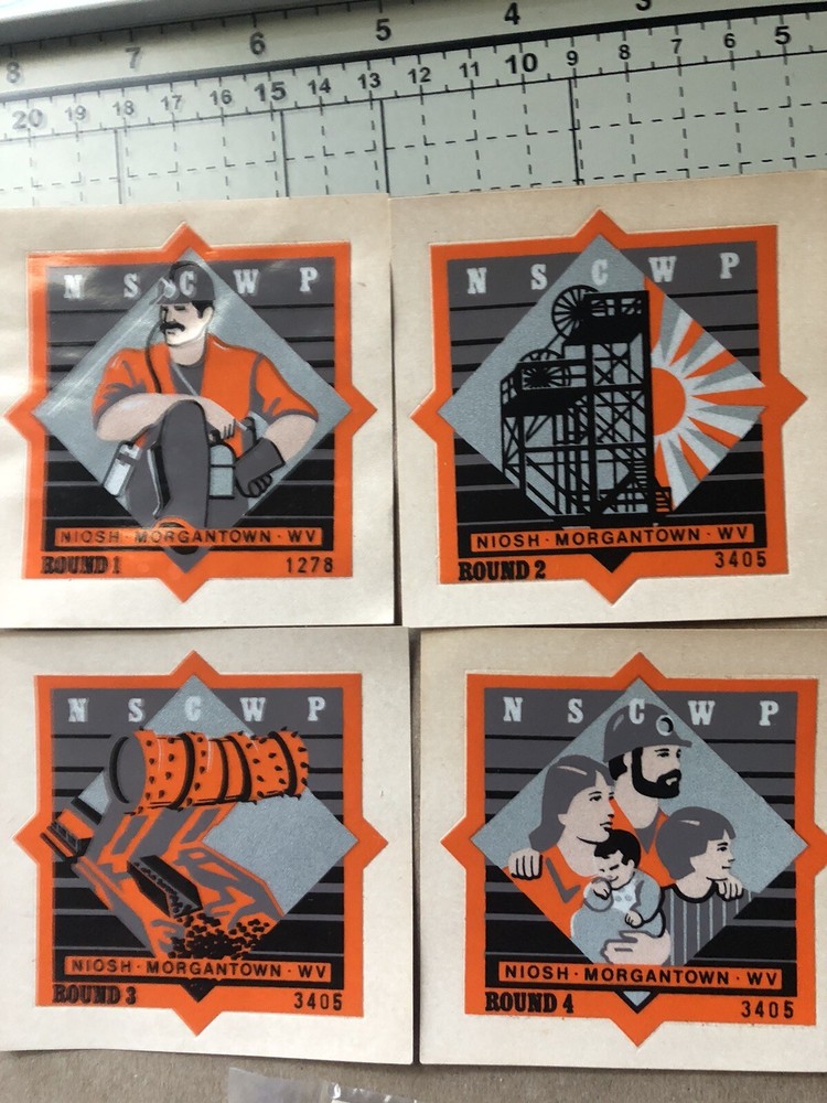 coal mining stickers nice older Vendor   TL