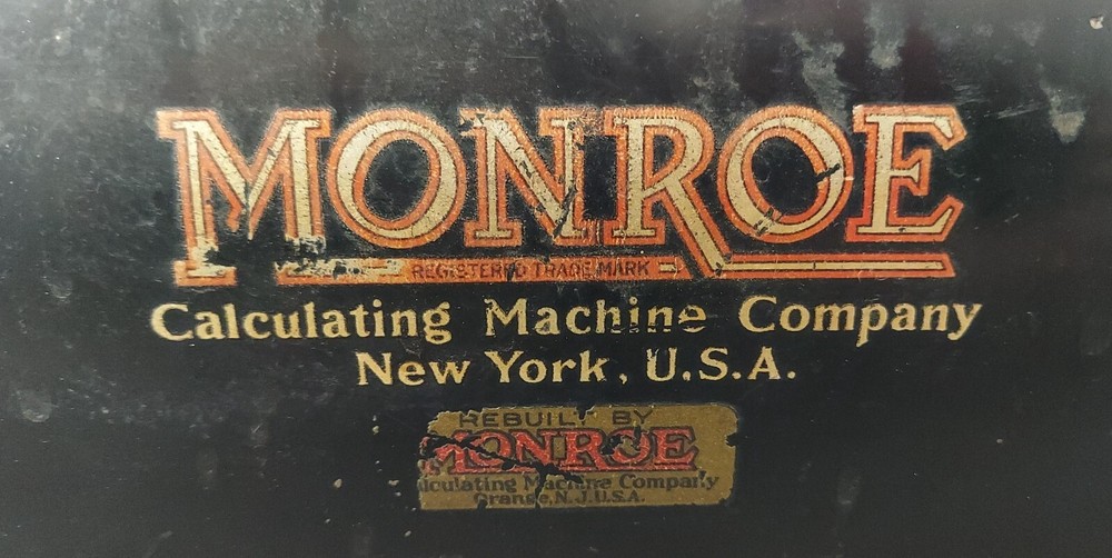vintage monroe adding machine
