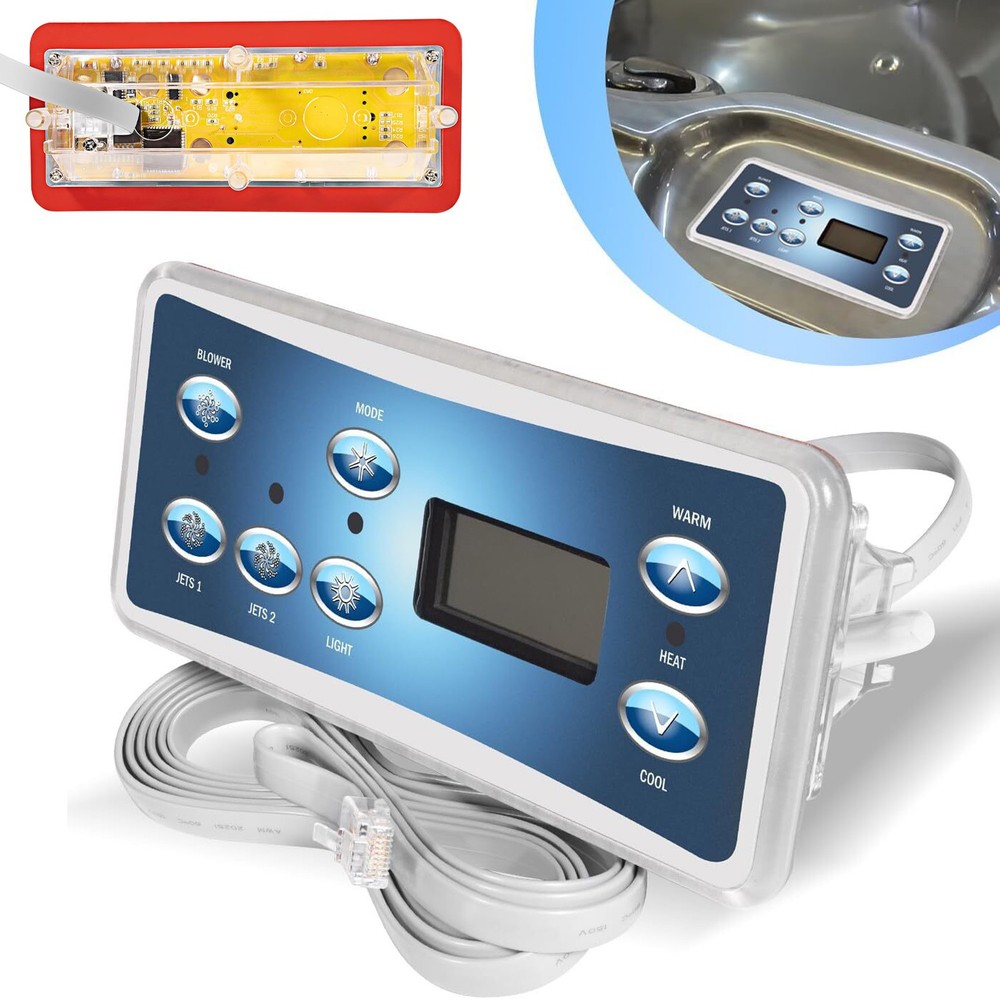53189-01 Spa Side Control Standard Series Panel with 7-Button for Balboa 50890