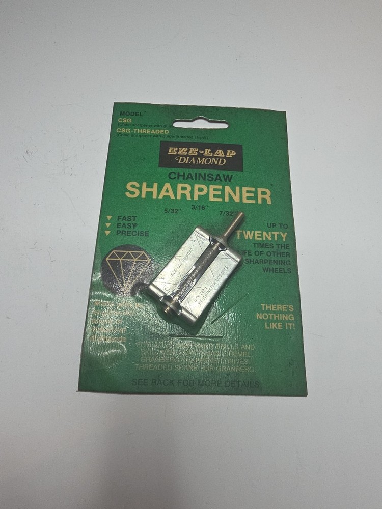 EZE-LAP Diamond Chainsaw Sharpener Model CSG 5/32'',3/16'',7/32'' Power Drill