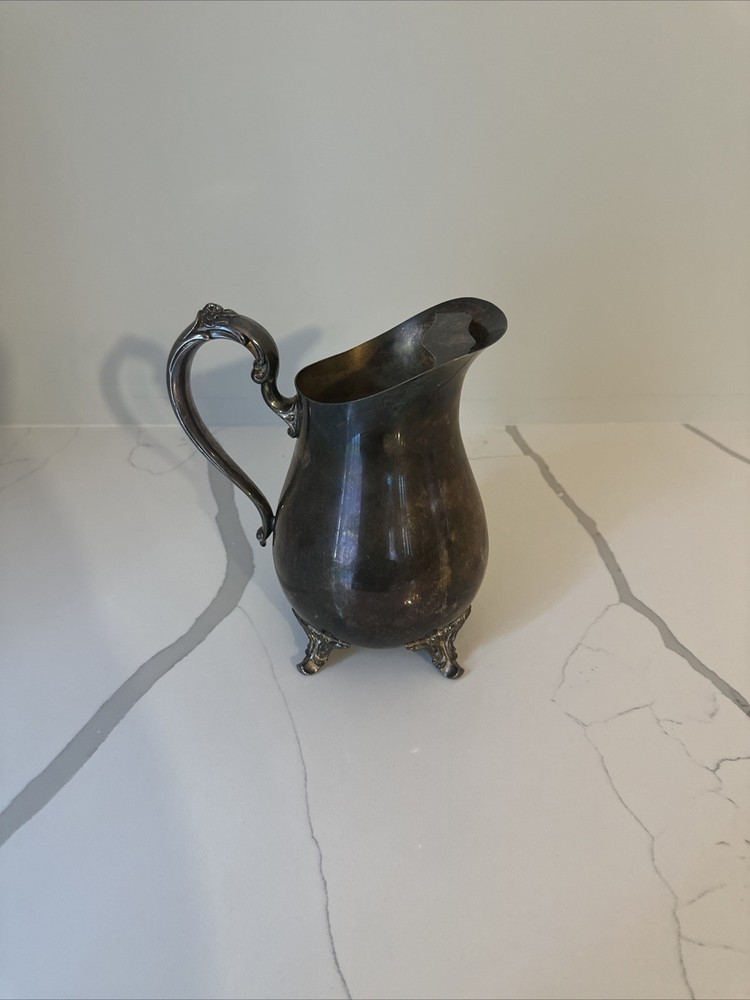 FB Rogers Silver Plated Footed beverage Creamer Pitcher