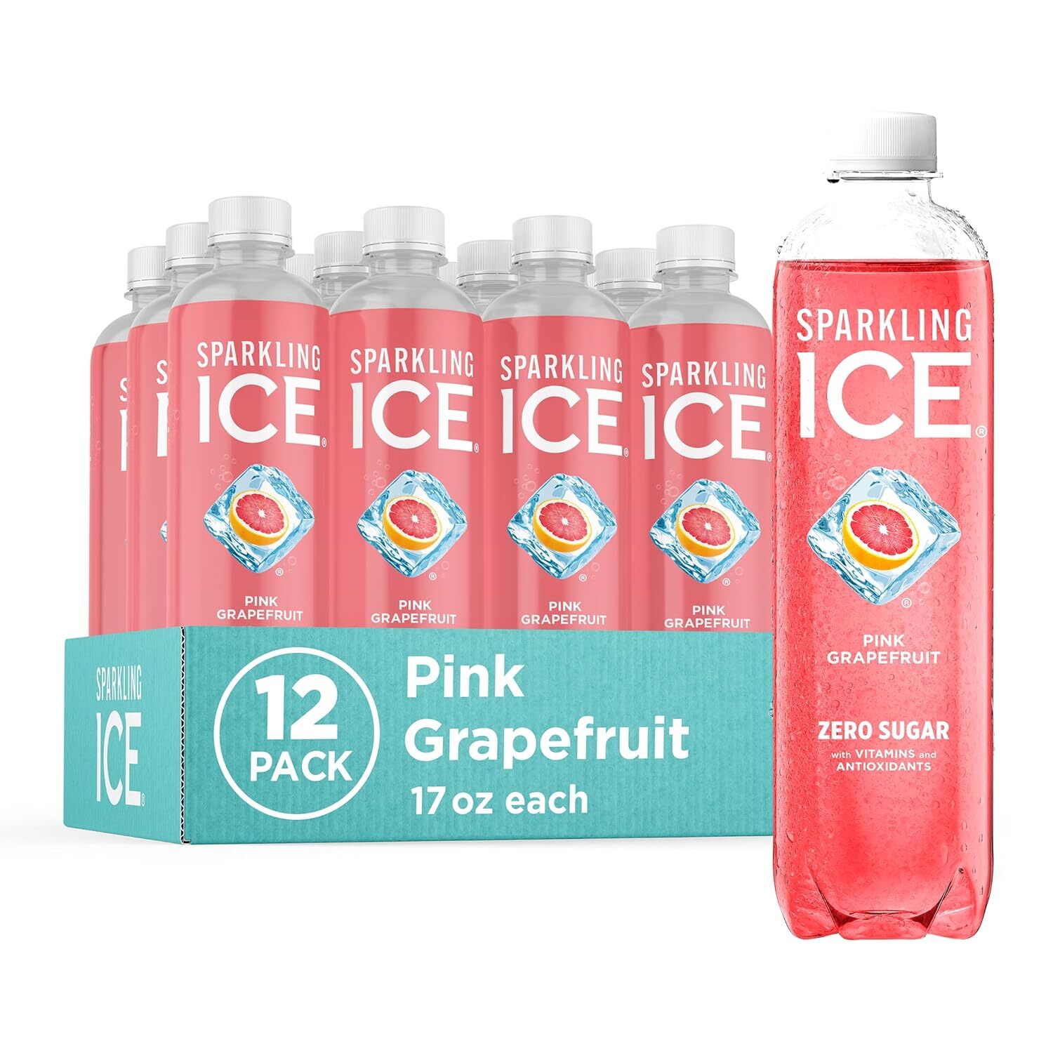 Sparkling Ice, Sparkling Water, Zero Sugar, 17 fl oz, 12 Pack, Select Flavor.
