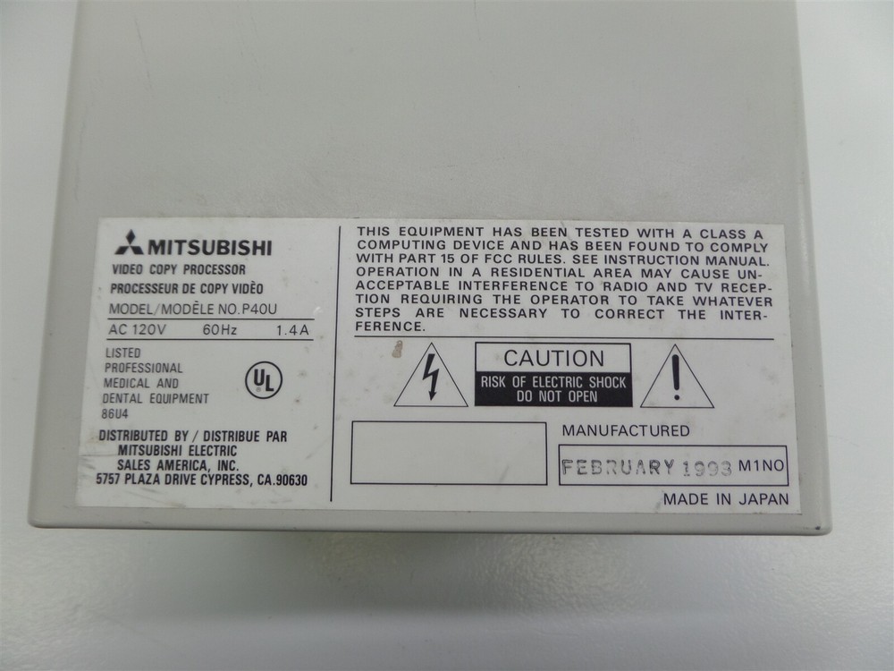 Mitsubishi P40U Video Copy Processor