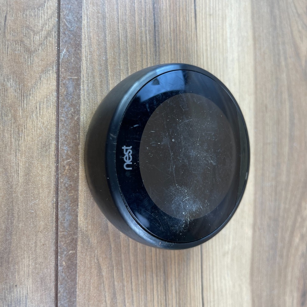 Google Nest Smart Learning Thermostat Black Wireless Programmable Alexa Enabled