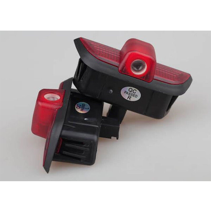 2x LED AMG HD Laser Door Courtesy Lights For Benz W204 C-Class 2008-2014 White