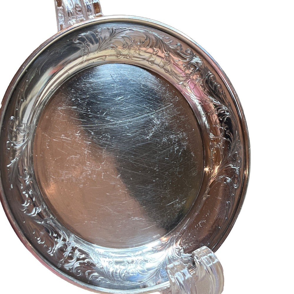 Vintage Reed & Barton Silverplate Scrollwork Candy Nut Trinket Dish N285