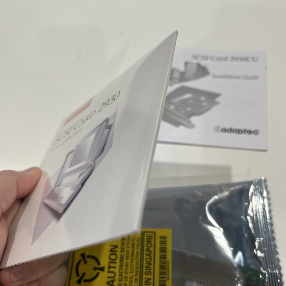 Adaptec AHA-2930CU SCSI Controller Card Installation Disc & Manual