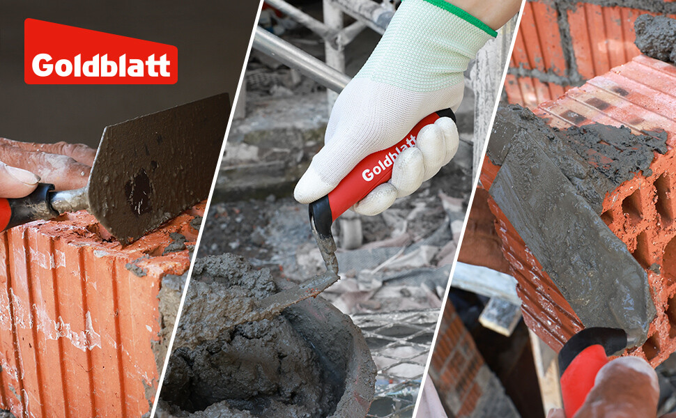 Goldblatt 2PIECES Industries Margin Trowel Set 6"X2" 5"X2" Masonry Flooring Tool