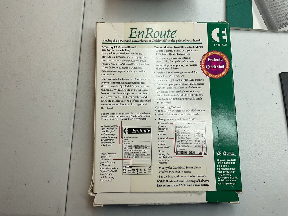 EnRoute Connecting Your Apple Newton To QuickMail Software