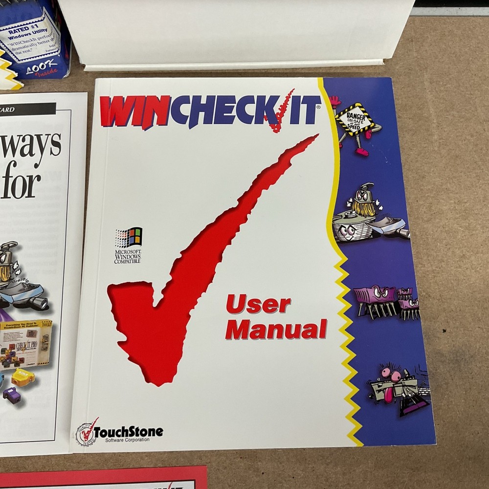 WinCheck It All-In-One Windows 3.1 Problem Solver 3.5” Disks Vintage Computing