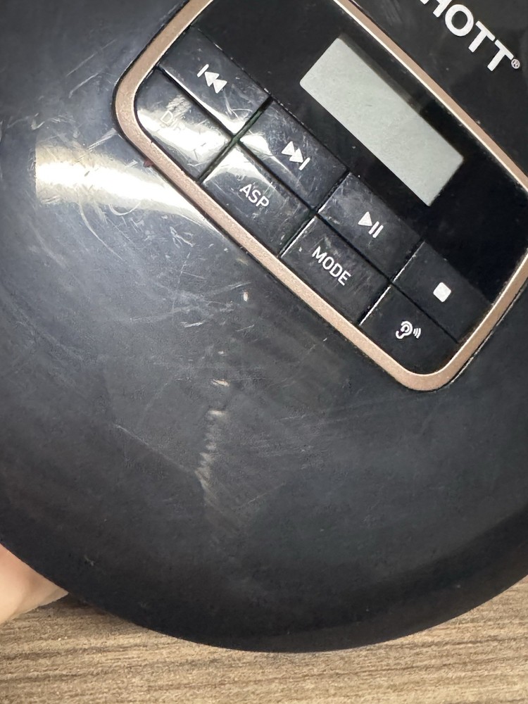 HOTT CD511 Black Portable CD Player, Personal Compact CD Player with LCD Display