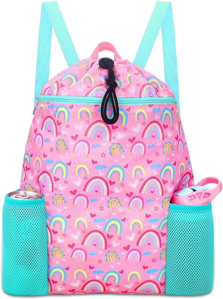RHCPFOVR Rainbow Drawstring Backpack for Kids - Bags