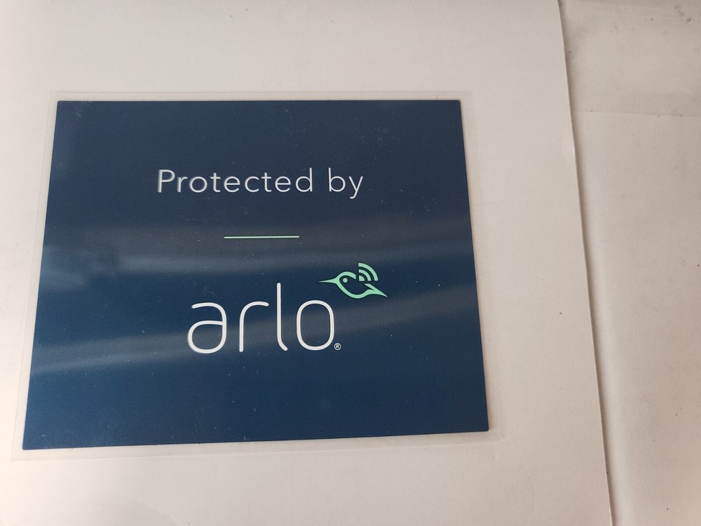 Arlo security camera warning signs/ decals (Laminated) X 3