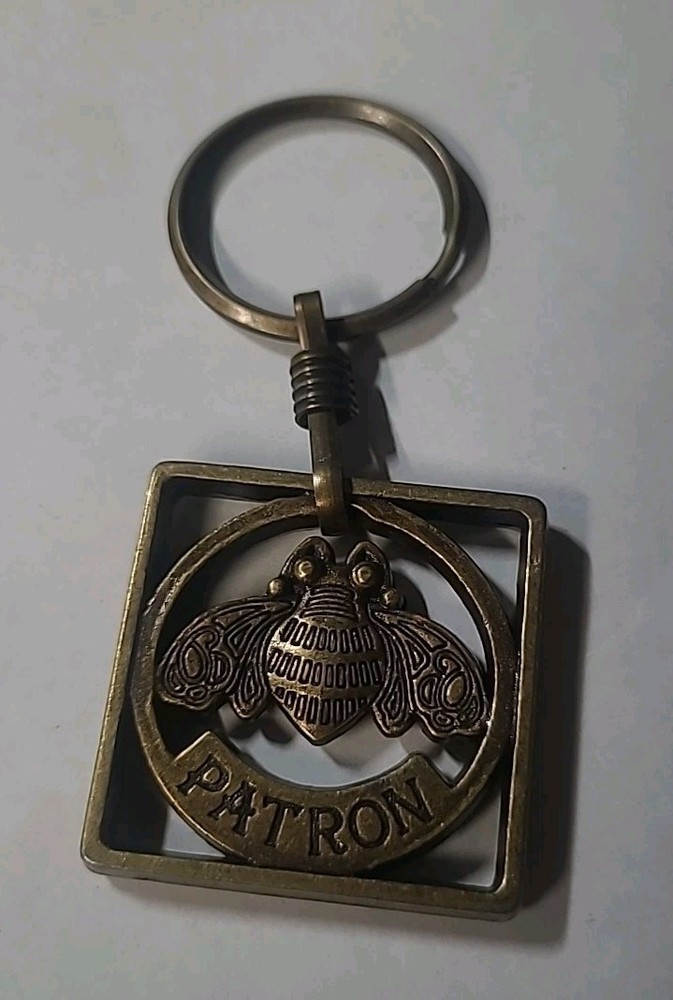 Patron Tequila Bee Keychain