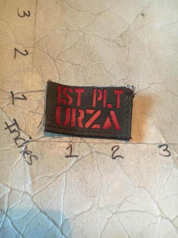 US Military 1st PLT URZA small morale patch with hook & loop back 7/6/25