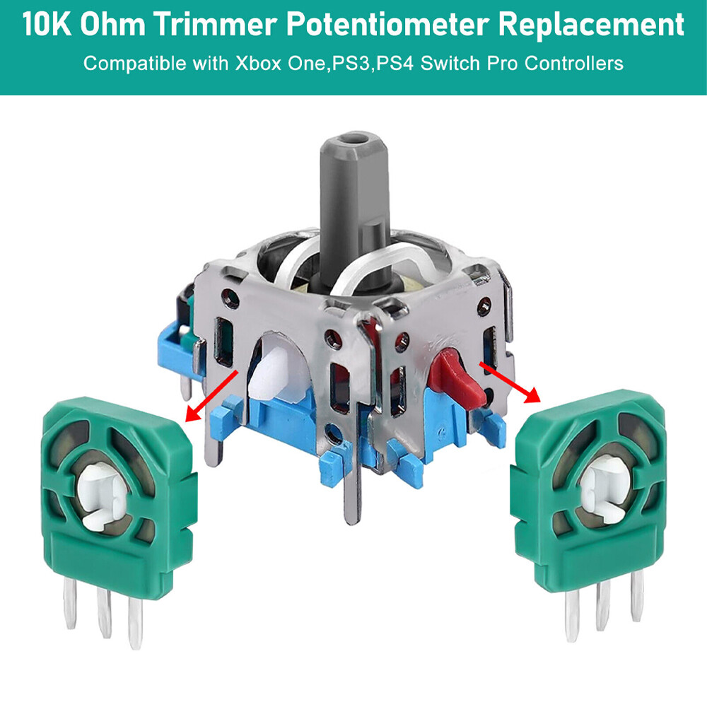 40Pcs Replacement Trimmer Potentiometer Sensor for Xbox One PS4 Analog Joystick