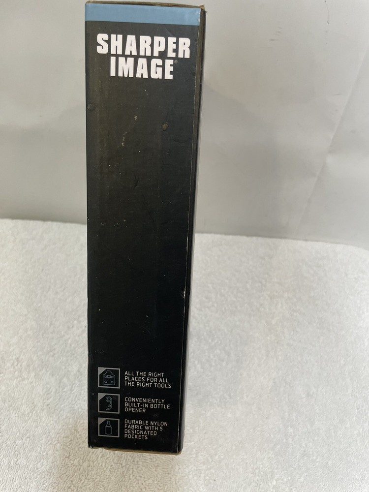 Sharper Image Backyard BBQ Barbecue Chef Black Grill Instructor Apron