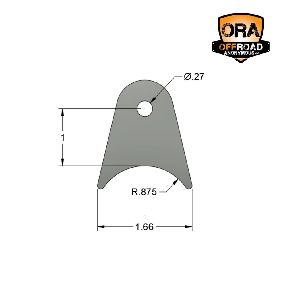 OFFROAD ANONYMOUS Tube Panel Tab-Quantity: 25 Pack