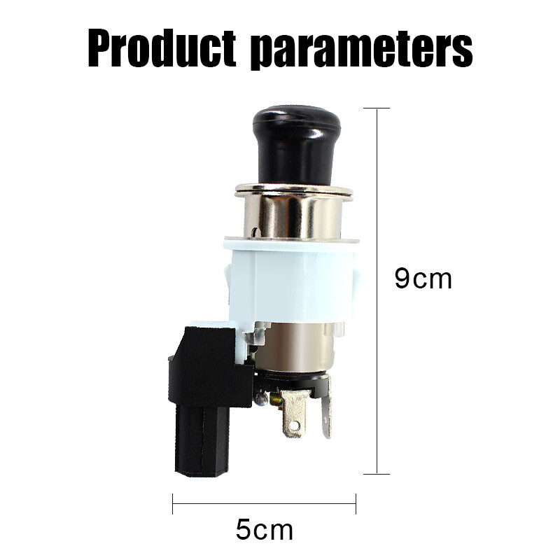 Car Cigarette Lighter Assembly Socket Element & Bezel Fit For Toyota Lexus Scion