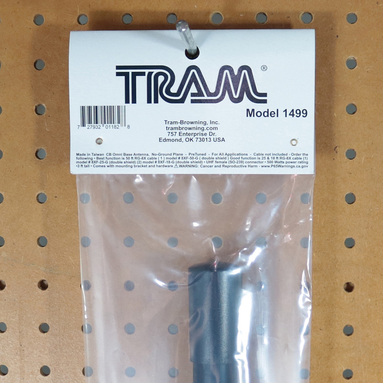 Tram 500 Watt 26-30 MHz No-Ground Mini CB Base Antenna Model 1499
