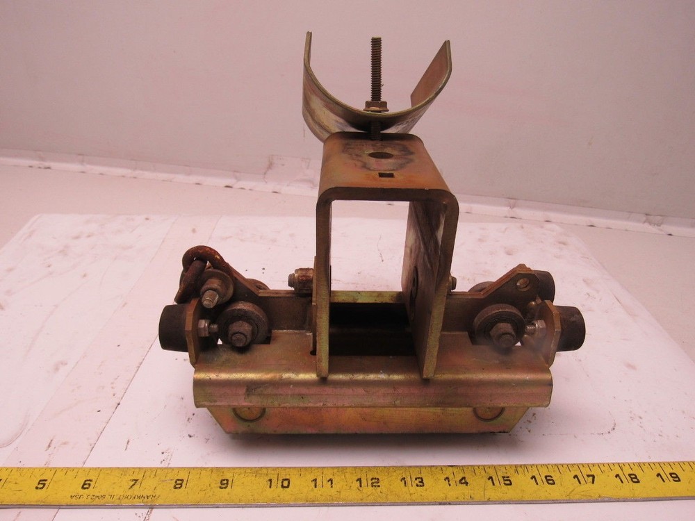 Bridge Crane C-Track Flat Cable Festoon Single Saddle Trolley 8"