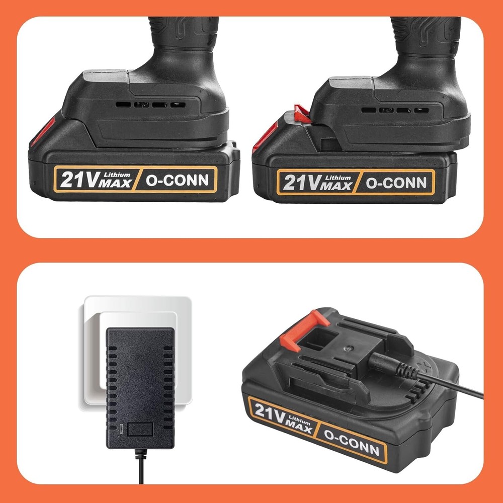 Versatile 21V MAX Lithium-Ion Battery for Mini Chainsaws - Fast Charging