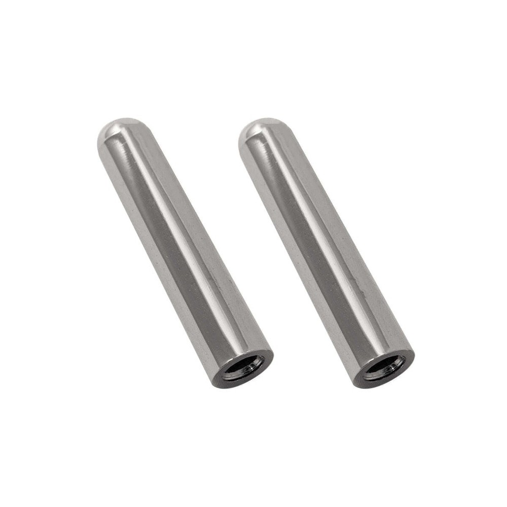 1979-2014 Ford Mustang Chrome Plated Upper Door Lock Knobs Pins Studs - Pair