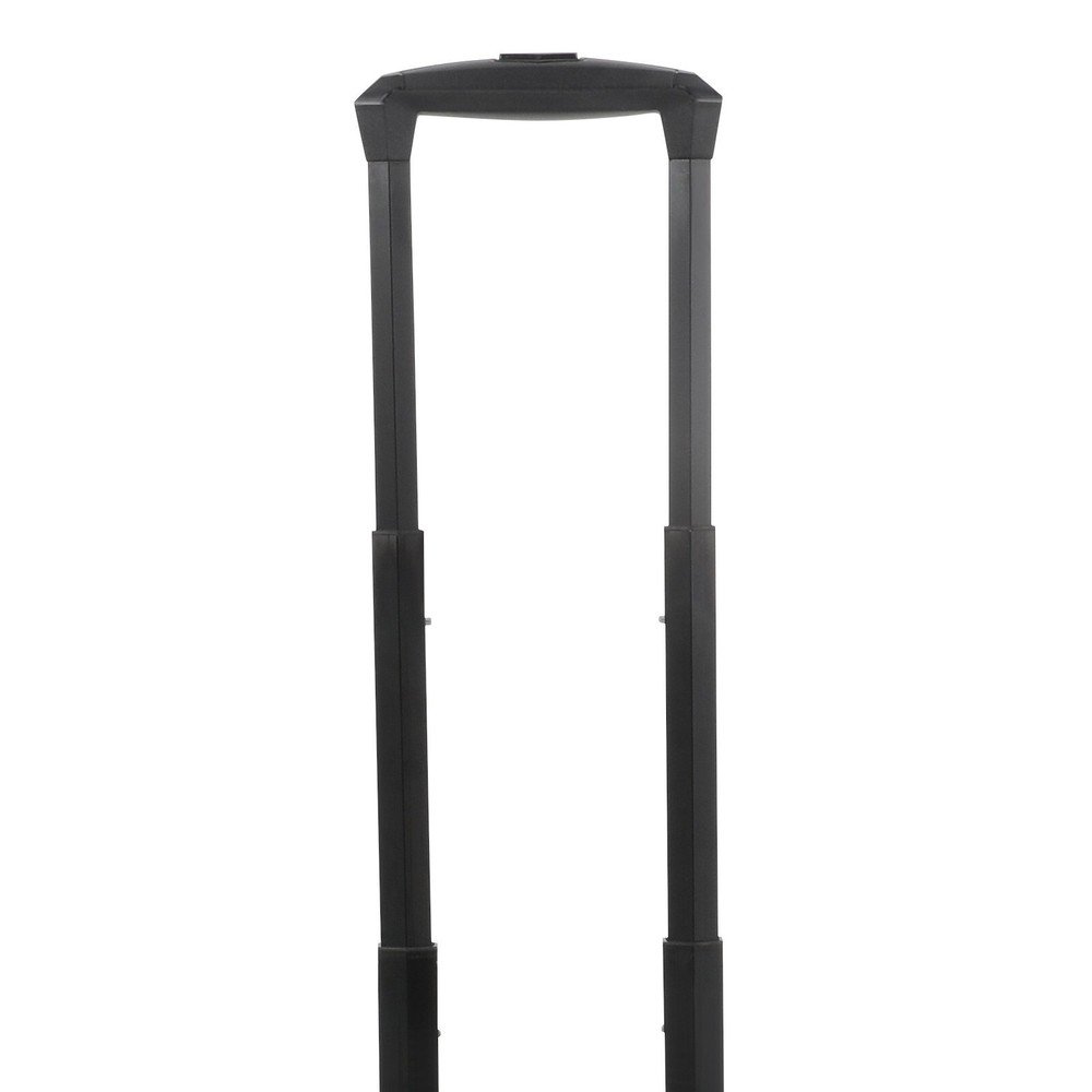 Striped style Rolling File Storage Case, Lockable File Box with Telescopic Pole