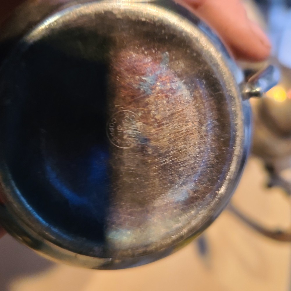 Sheridan Silverplate Tea Pot and Cups Set