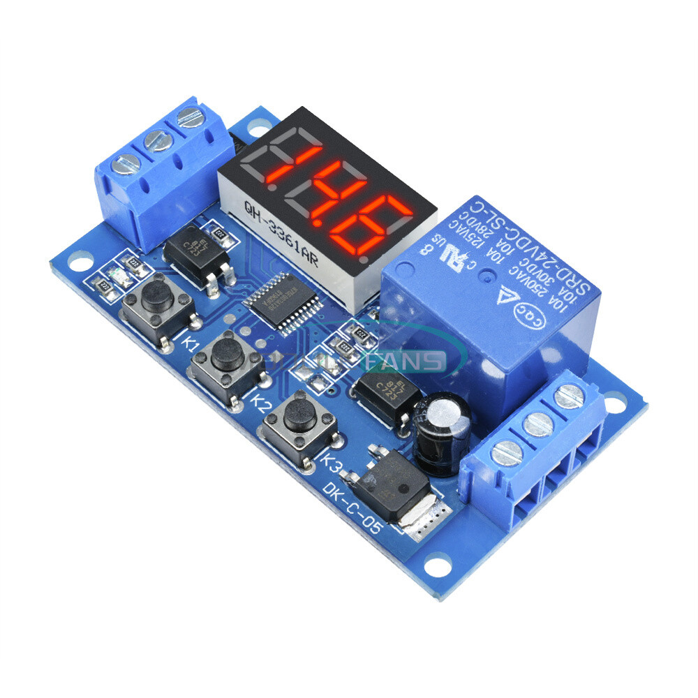 24V Digital LED Trigger Delay Time Cycle Timer Control Switch Relay Module