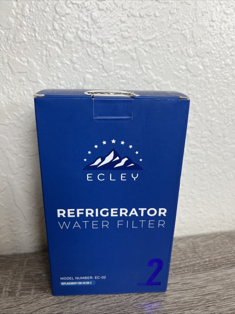 Refrigerator Water Filter 2 Pack ECLEYEC-02 Replacement for Filter