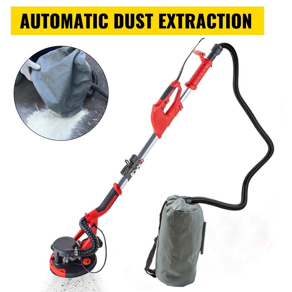 Drywall Sander 850W Electric Variable Speed Foldable Sheetrock + 6 Pads