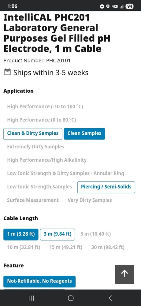 Hach IntelliCAL pH Meter