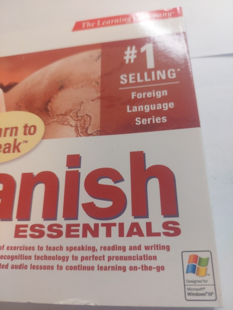Learn To Speak Spanish Essentials The Learning Company PC CD-ROM