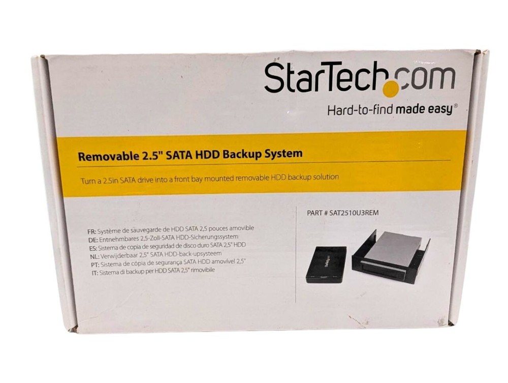 NIB STARTECH.COM Removable 2.5'' SATA HDD Storage Computer PC Backup System OB8