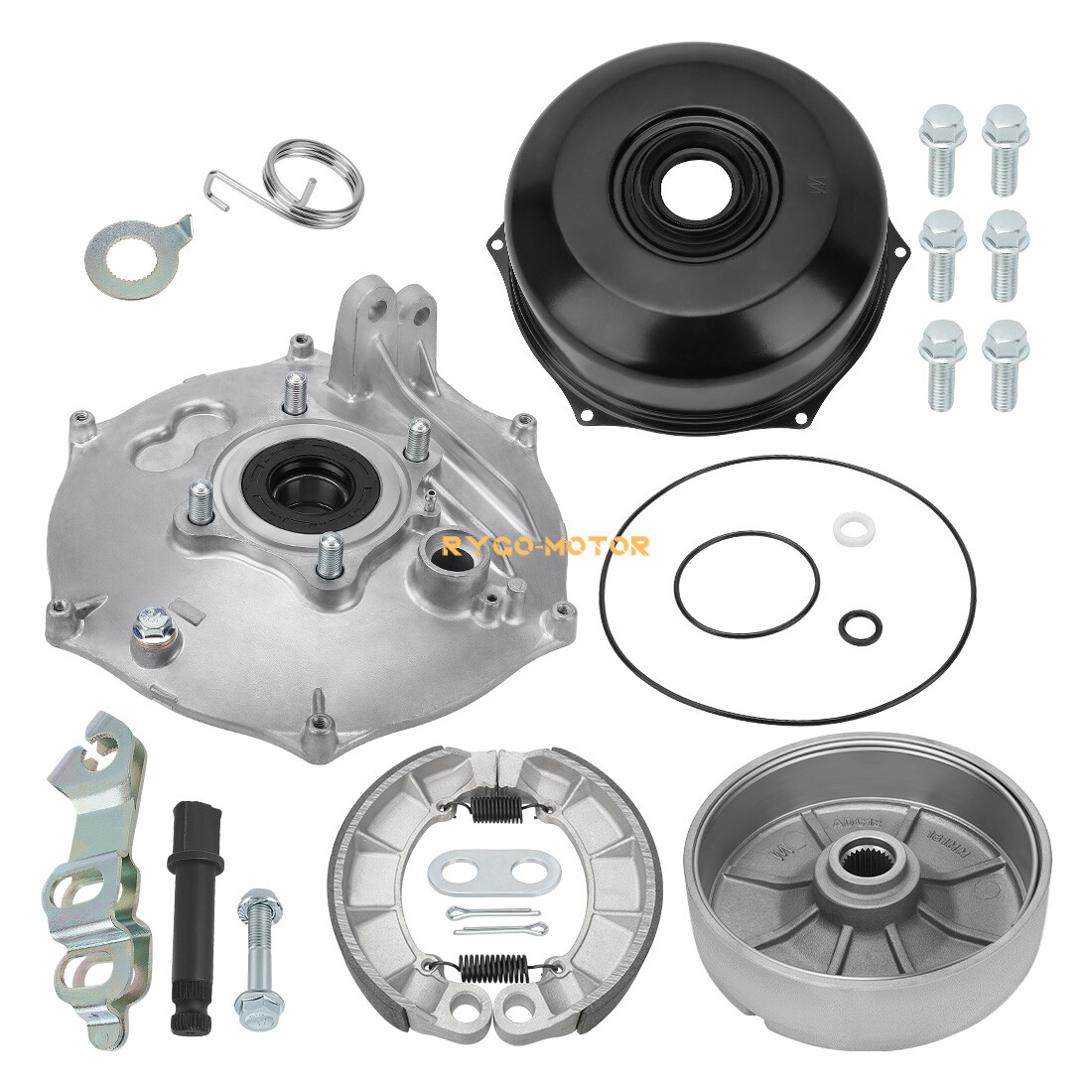 Rear Brake Drum Hub Plate Cover Bearing Seals for Honda Foreman 500 TRX500 05-13