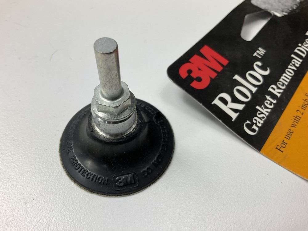 3M 07715 Roloc Gasket Removal Disc Pad Assembly, 2"