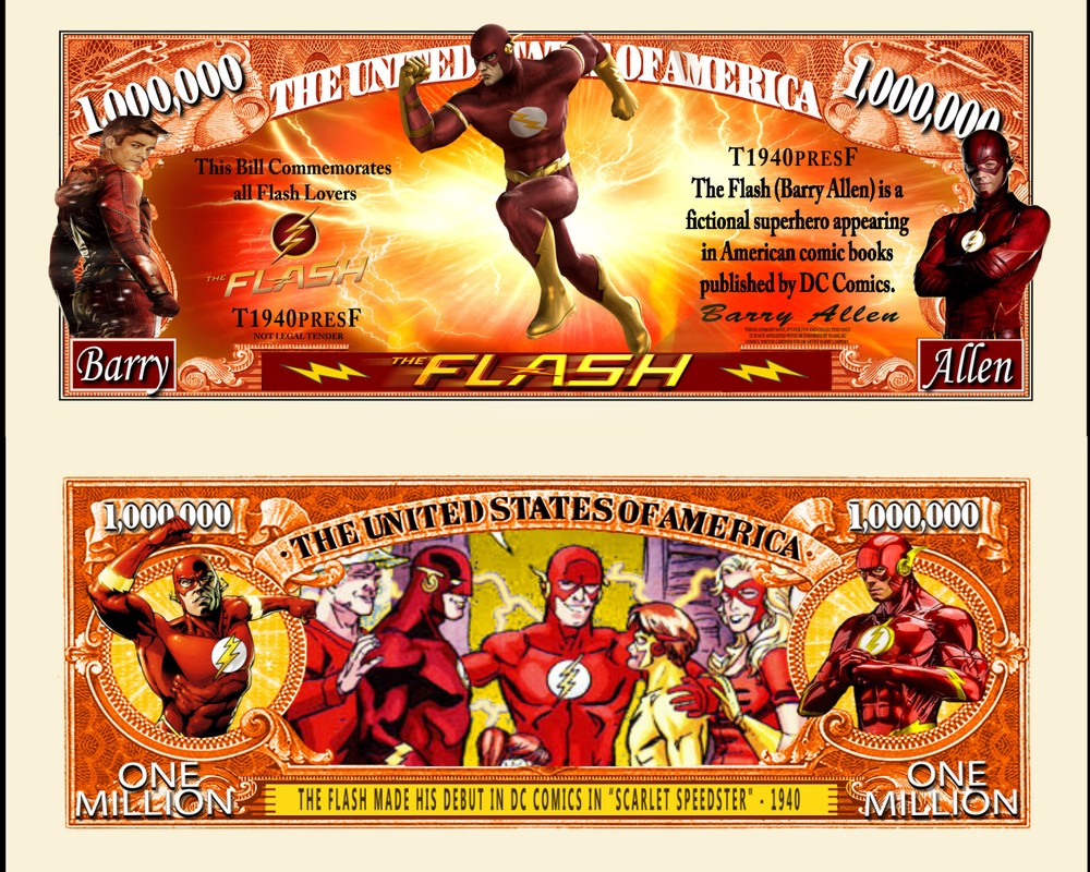 OUR FLASH COMIC STRIP BILL (WITH PROTECTIVE SLEEVE)