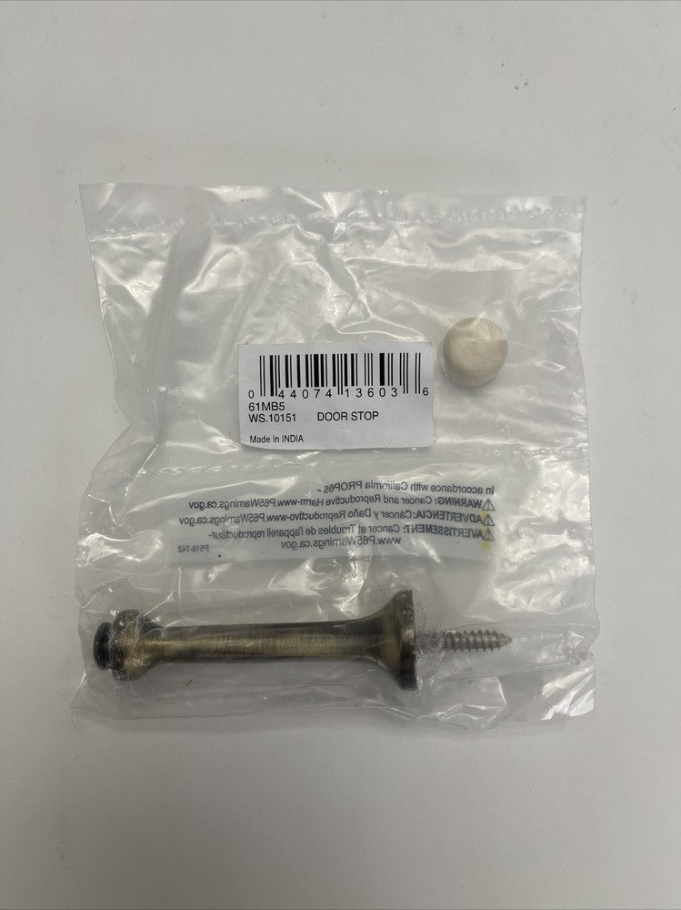 Ives 61MB5 3 1/8" Projection Solid Brass Baseboard Rigid Door Stop