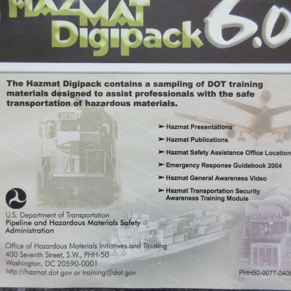 HAZMAT DIGIPAK 6.0 DOT SAMPLING TRAINING.i2 CD ROM